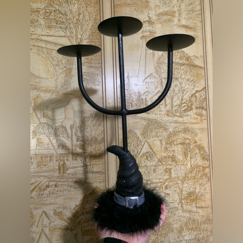 ⭐️Witchy Decor⭐️Tall Candle Holder Candelabra •Halloween •Prop •